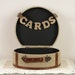 Medium Burlap Card Box for Wedding - Trunk, travel style Card Box