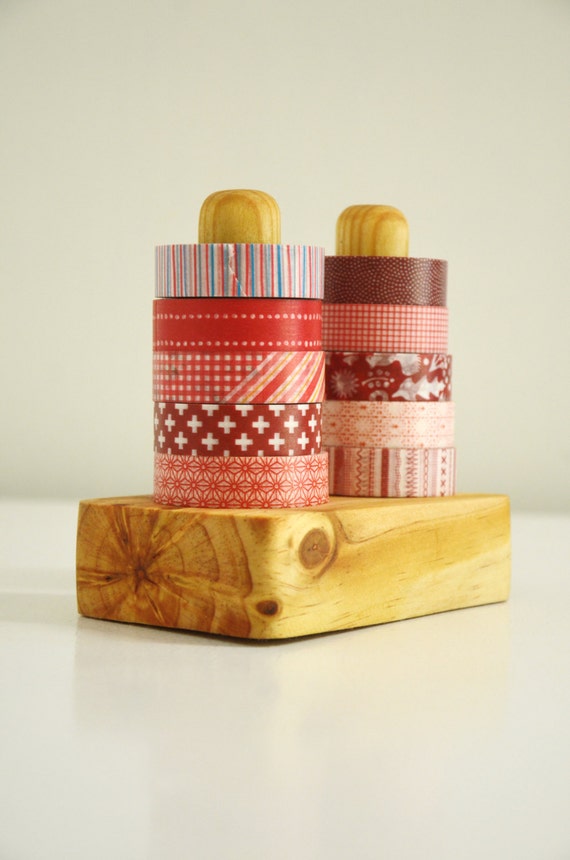 Washi Tape Organizer Masking Tape Holder Wooden by 464Handmade