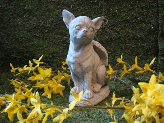 angel chihuahua statue