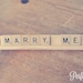 Marry Me Scrabble Sign // Proposal Sign // Engagement Photo Prop // Engagement Idea // Unique Proposal Idea // Creative Proposal Idea
