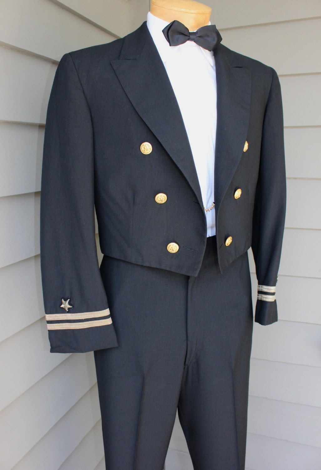 vintage 1960's Men's US Navy Formal Uniform. Navokoff