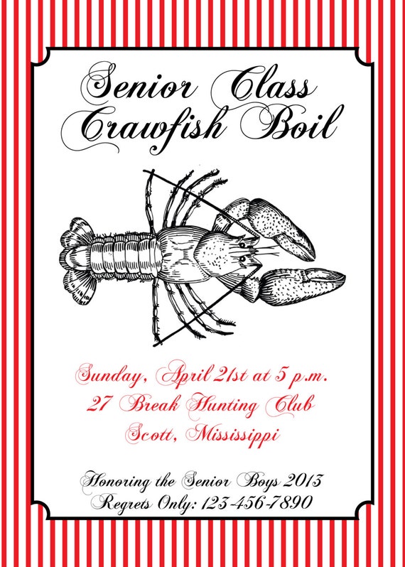 Crawfish Boil Invite- Print your own Il_570xn