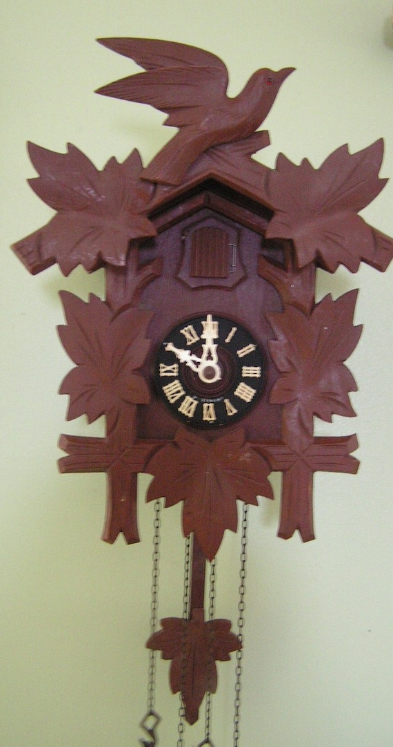 vintage cuckoo clock made in west Germany coo coo clock