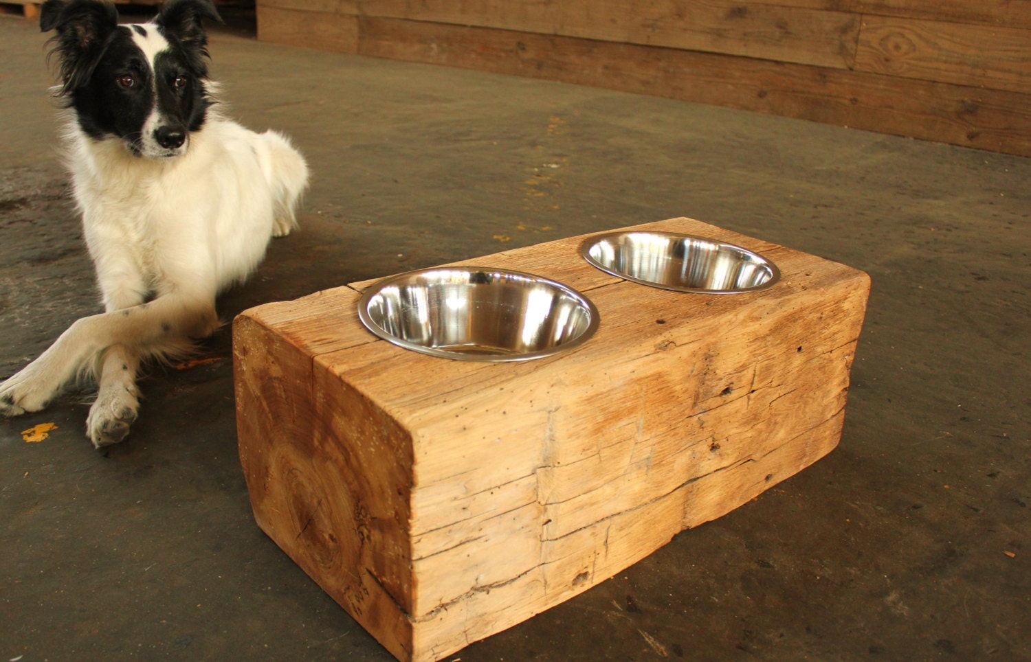 wood-dog-dish-holder-reclaimed-barn-beam-2-bowl-by-vintagelumber