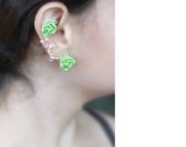 Rose and Vine" nature Cartilage Ear cuff/ Wedding, Bridal, Prom,Quinceanera