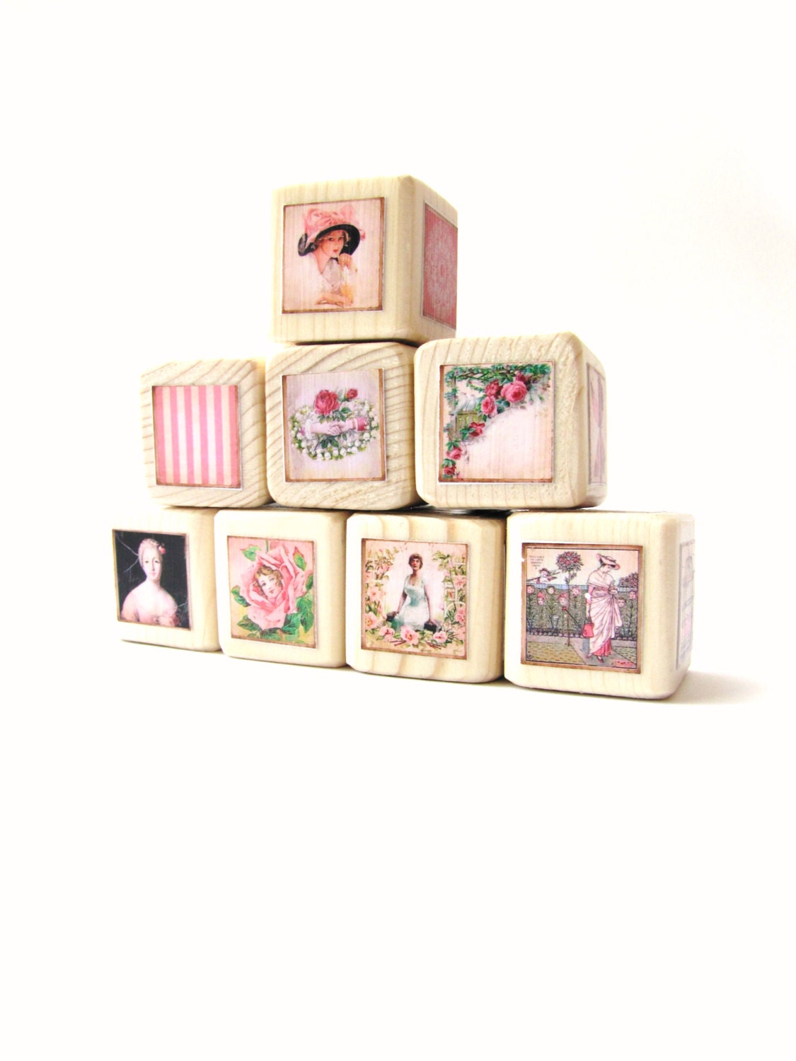 wood block set new baby gift shabby chic nursery by miabooo wood block set new baby gift shabby chic nursery by miabooo