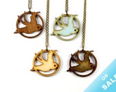 Sparrow Necklace - Handmade - Laser Cut