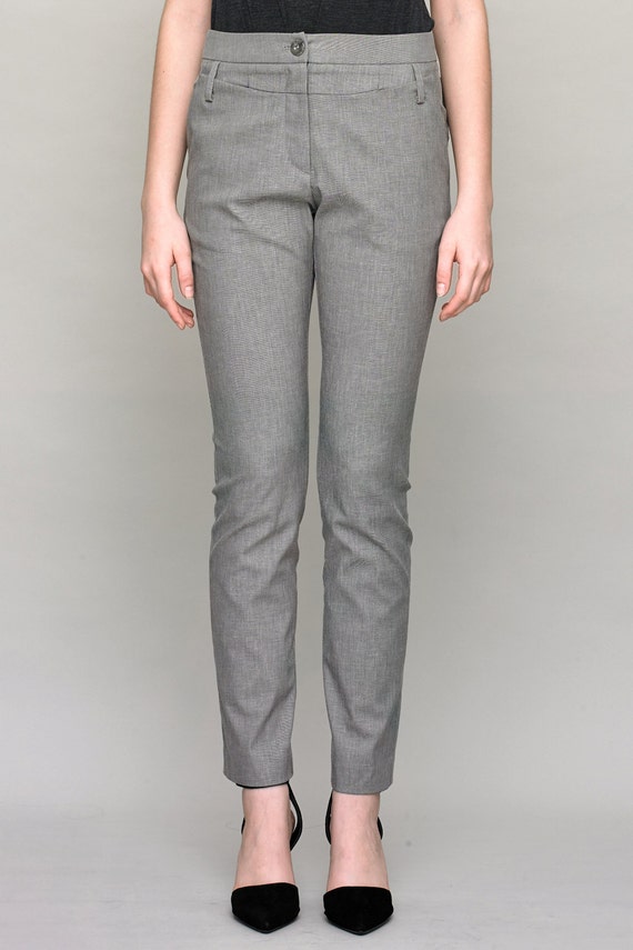 grey linen pants