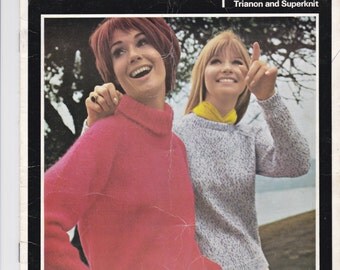 On Sale - Villawool Classic Knits Lady's Raglan Style Sweater (Size 32 to 46 inch bust) Knitting Pattern Book No 165 Vintage 1970s