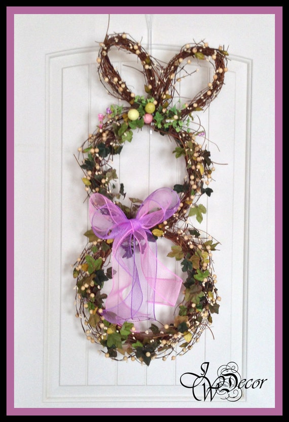 bunny wreath easter wreath door wreath wreaths spring bunny wreath easter wreath door wreath wreaths spring