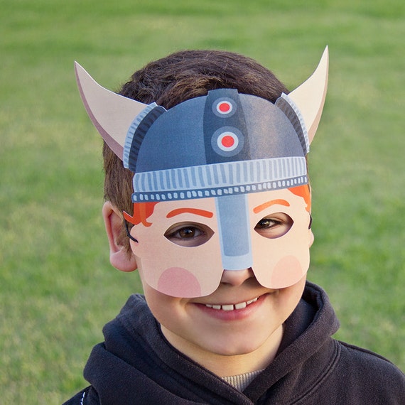 viking paper mask children party favor