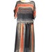1980s Striped Blouson Dress by John's Girl - Plus Size Vintage - Flowy Boho Bohemian - Size 24