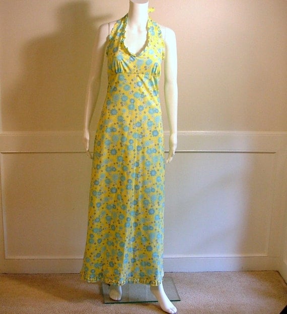 Items similar to LILLY PULITZER Halter Top Maxi Dress Size 10 on Etsy