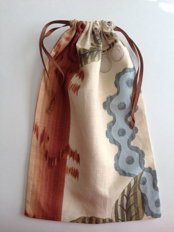 Cotton Travel Shoe Bag by Purpleplume on Etsy