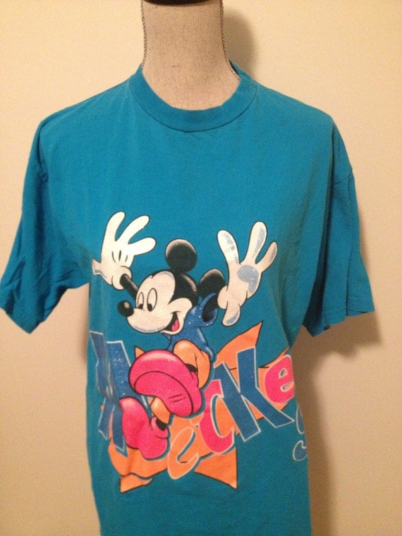 Neon DISNEY Mickey Mouse Tshirt