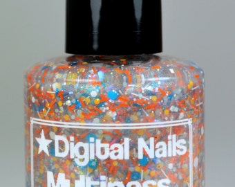 Last Batch! Multipass: a Digital Nails nail lacquer inspired by Leeloo Dallas from The Fifth Element