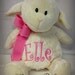 white lamb soft toy