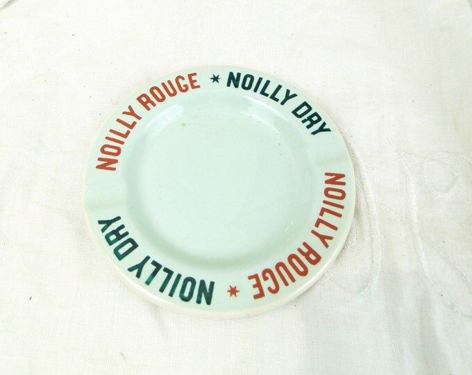 Vintage French Mid Century Ceramic Bistro Noilly Prat Ashtray, French Cafe Decor, French Design, French Bistro Decor, Tobacciana, Man Cave