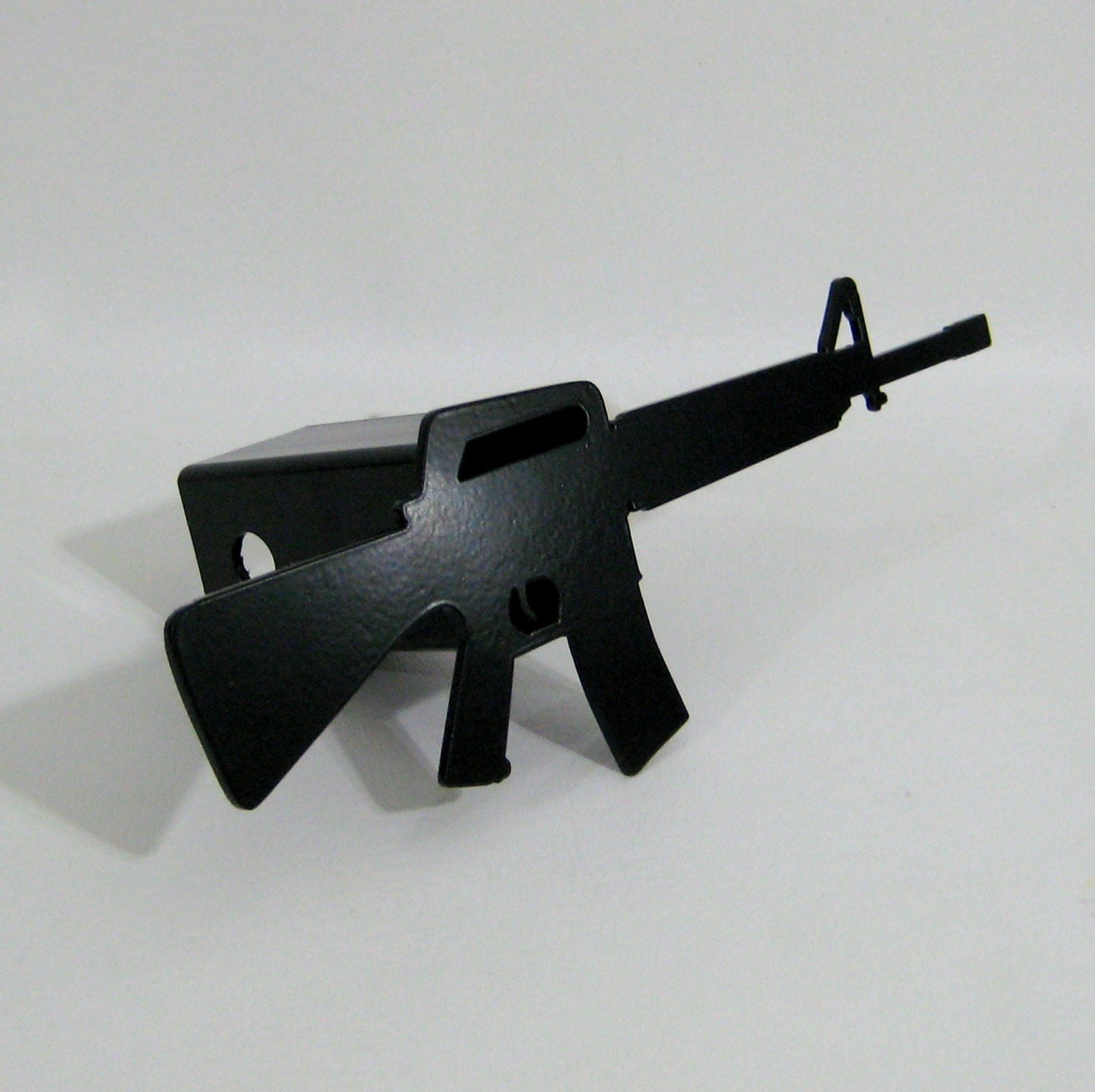 Assault Rifle M16 Hitch Cover Trailer Receiver Painted