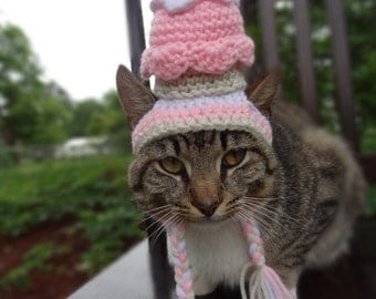 Hats for Cats, Cat Hat, Hat for Cat, Cat Costume, Cupcake Cat Hat, Cupcake Hat for Cat, Cupcake Costume for Cat, Cupcake Hat for Cats
