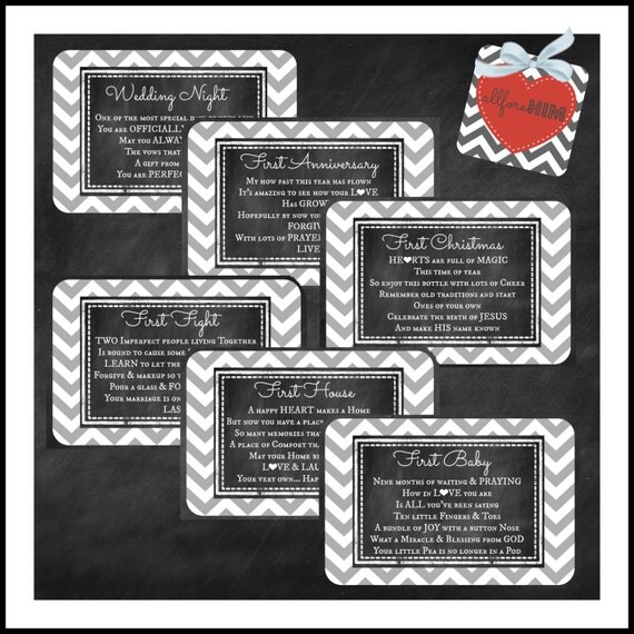 ... Bridal Shower Wine Basket Gift Tags - Set of 6 - Digital File on Etsy