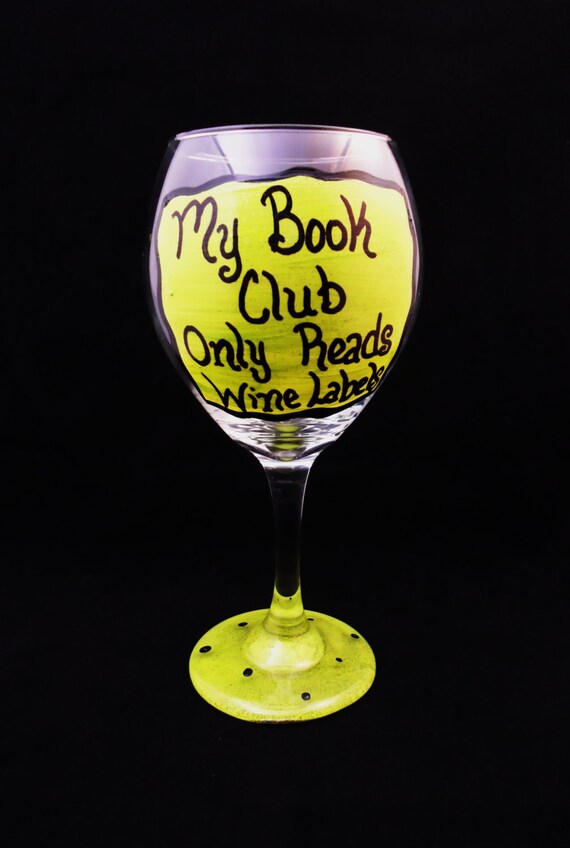 Items similar to HAND PAINTED WINE Glass Funny Saying 