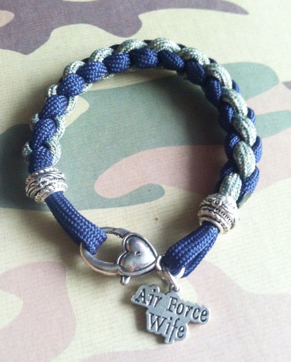 Items similar to Military Custom Paracord Charm Bracelets on Etsy