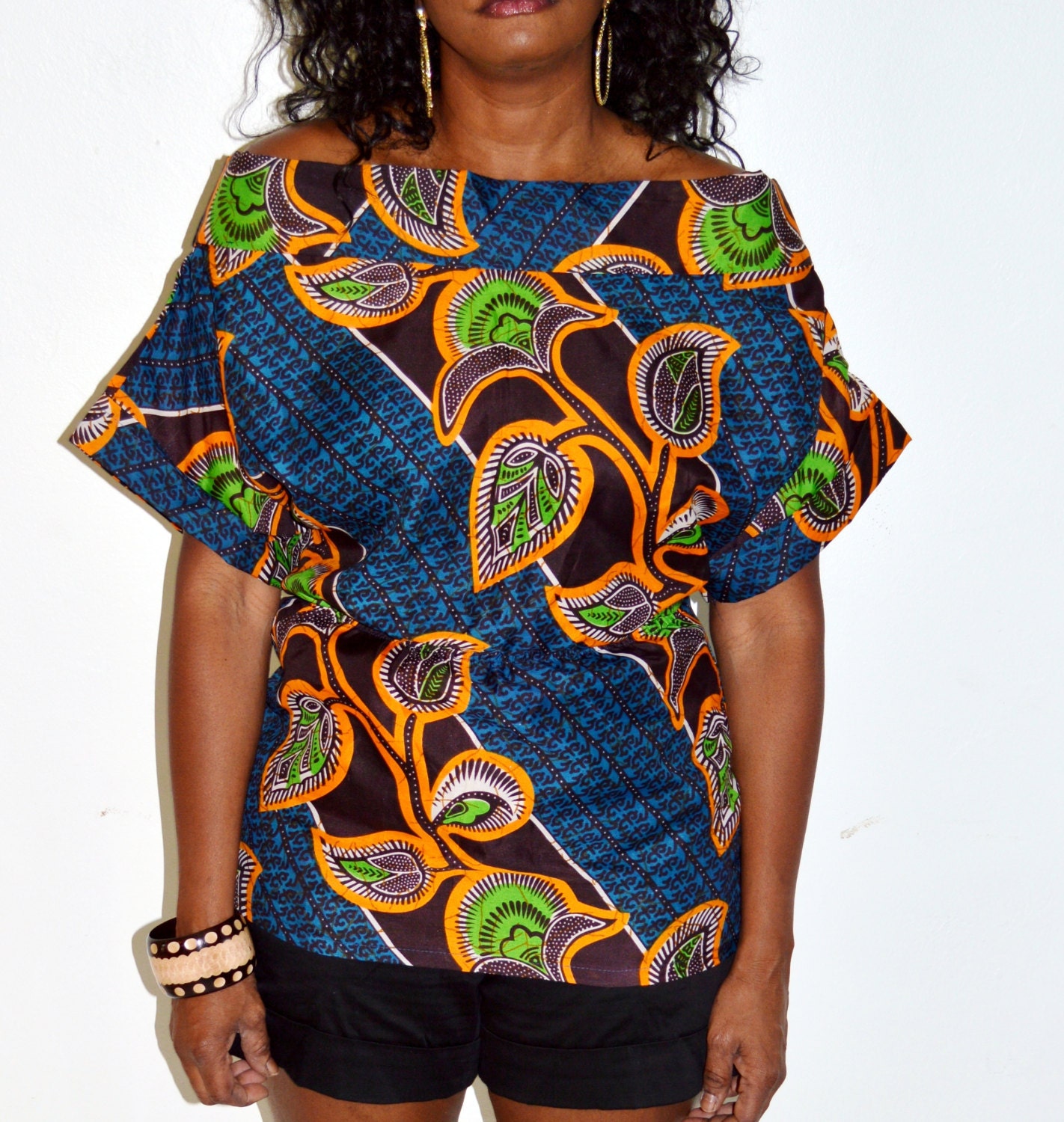 Plus Sizes L~3XL Colorful Bead Ethnic Embroidery African