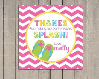 Pool Party Favor Tag / Pool Party Gift Tag / Kids Pool Party Favor Tag / Pool Party Printable / Pool birthday / Party Digital Printable DIY