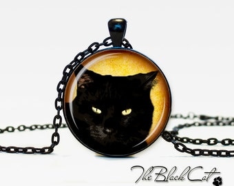 Black cat Pendant Black cat necklace Black cat jewelry
