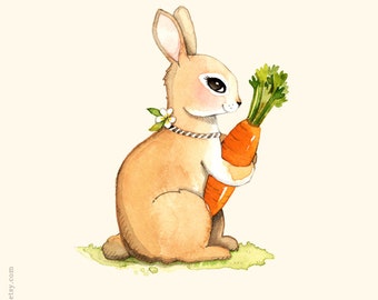 animal alphabet print rabbit print rabbit painting bunny print woodland art - Animal Painting For Kids animal alphabet print rabbit print rabbit painting bunny print woodland art - Animal Painting For Kids