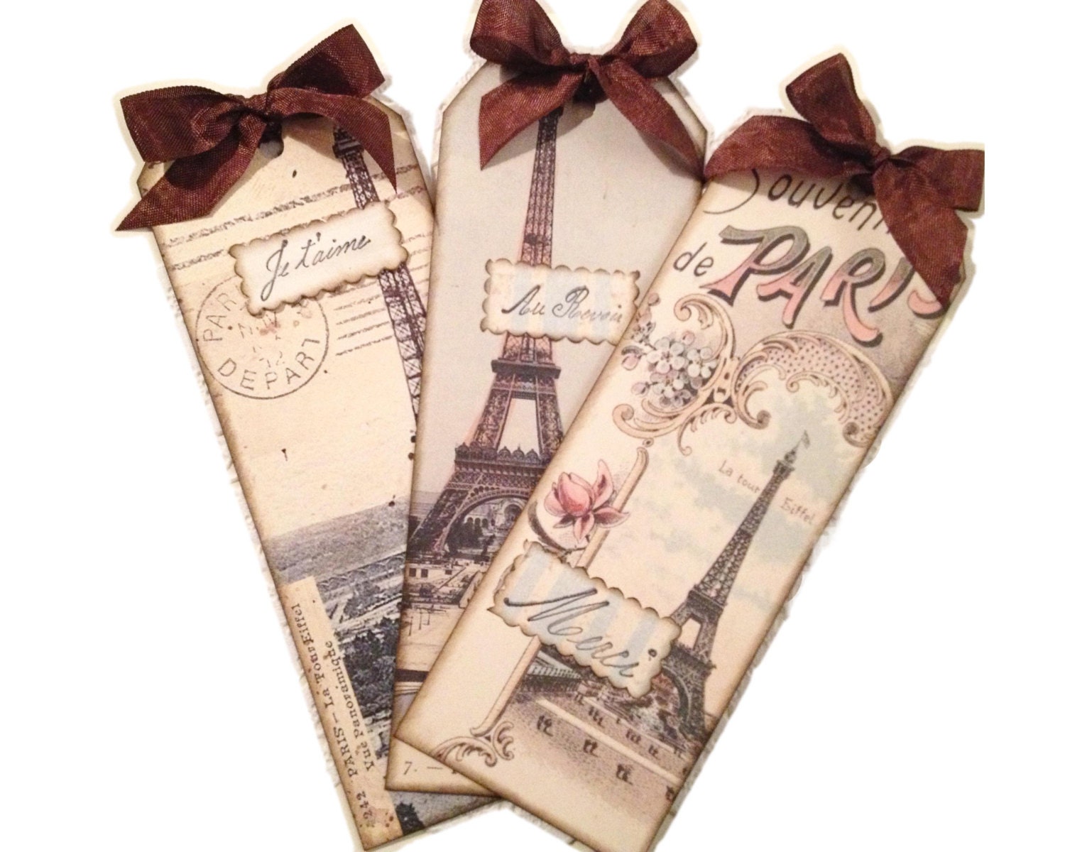 Paris Bookmarks Paris Souvenir Bookmarks Retro Paris Gift