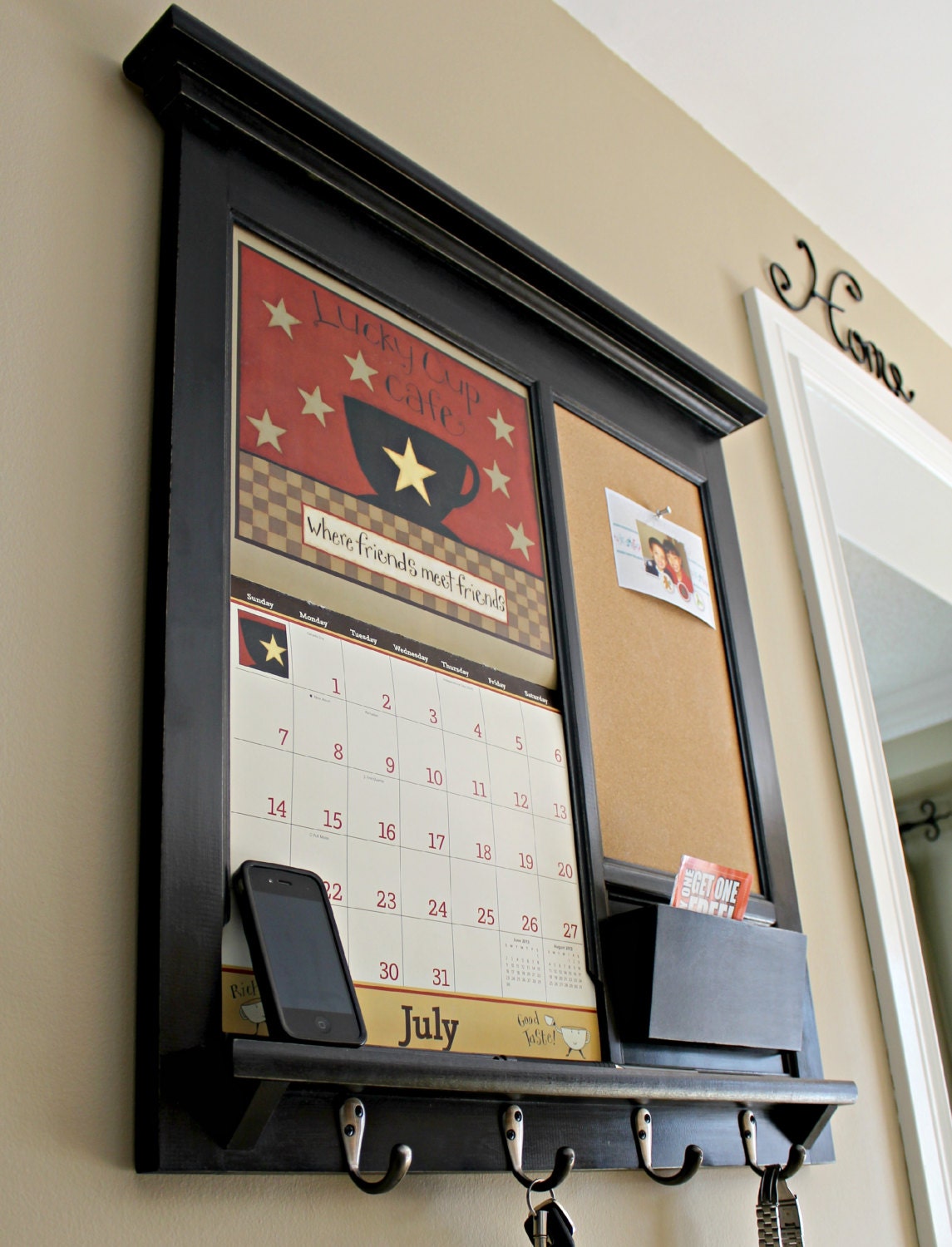 Wall Calendar Frame Front Loading Home Decor Framed Furniture