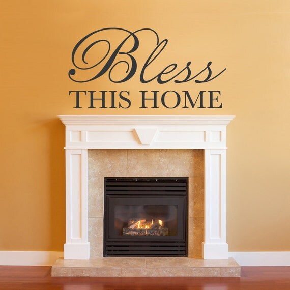 Items similar to Bless This Home Wall Decal Bless Decal Bless This