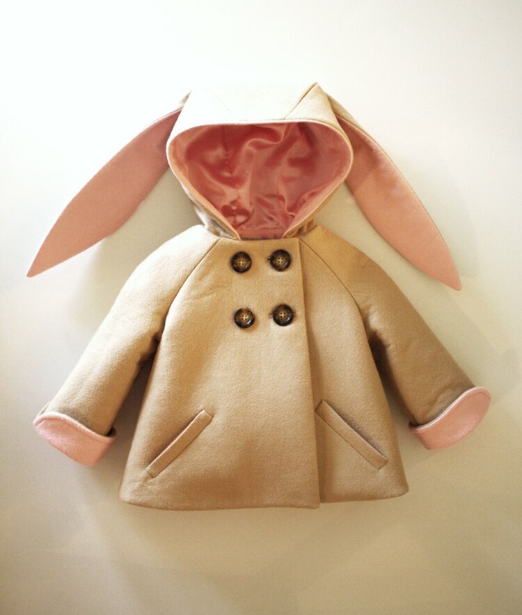 Honey Bunny Coat in Pink by littlegoodall on Etsy
