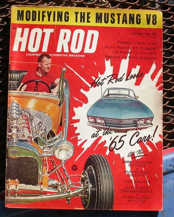 October 1964 Hot Rod magazine vintage cars hot rods racing
