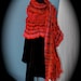 Crimson, a Large Wrap in very bright red