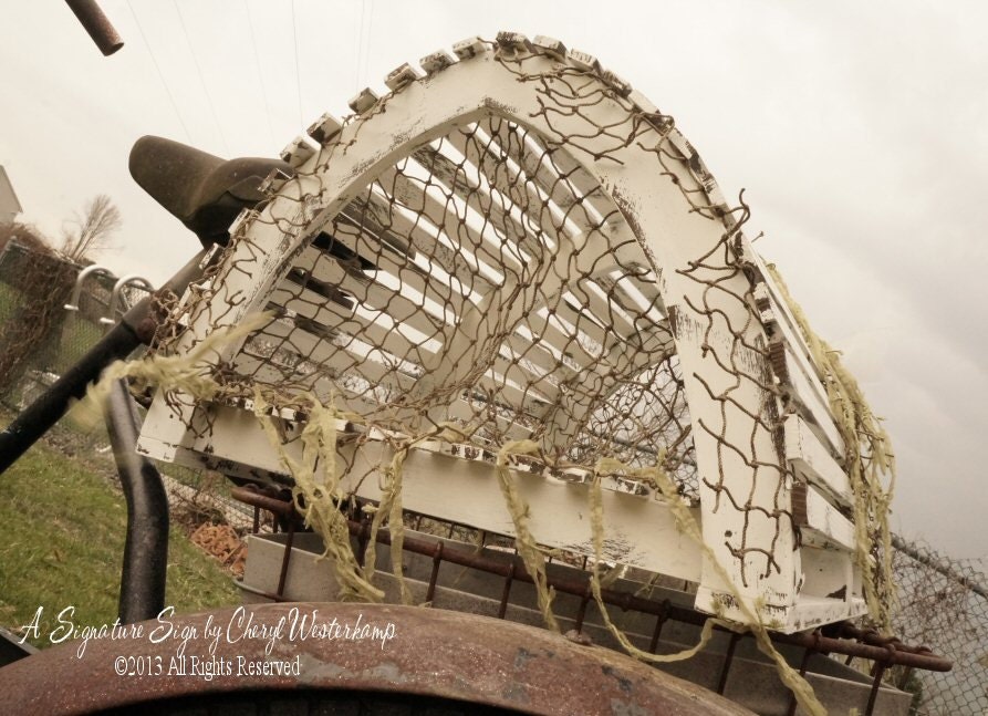 Lobster Trap WEDDING CARD HOLDER Beach Wedding Decor Vintage