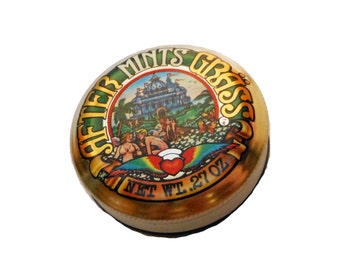 1970s AFTER GRASS TIN Vintage Hippie Mints Container England