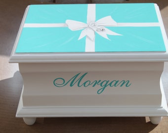 Sweet Sixteen keepsake memory box personalized gift hand painted