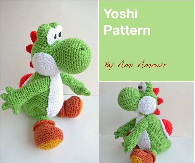 free english knitting patterns Pattern PDF Crochet Yoshi Amigurumi