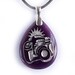 Shutterbug Camera Necklace - Engraved Stone Pendant
