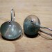 Moss Quartz smooth oval, sterling silver earwire, earrings