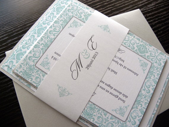 Tiffany Blue And Silver Invitations 10