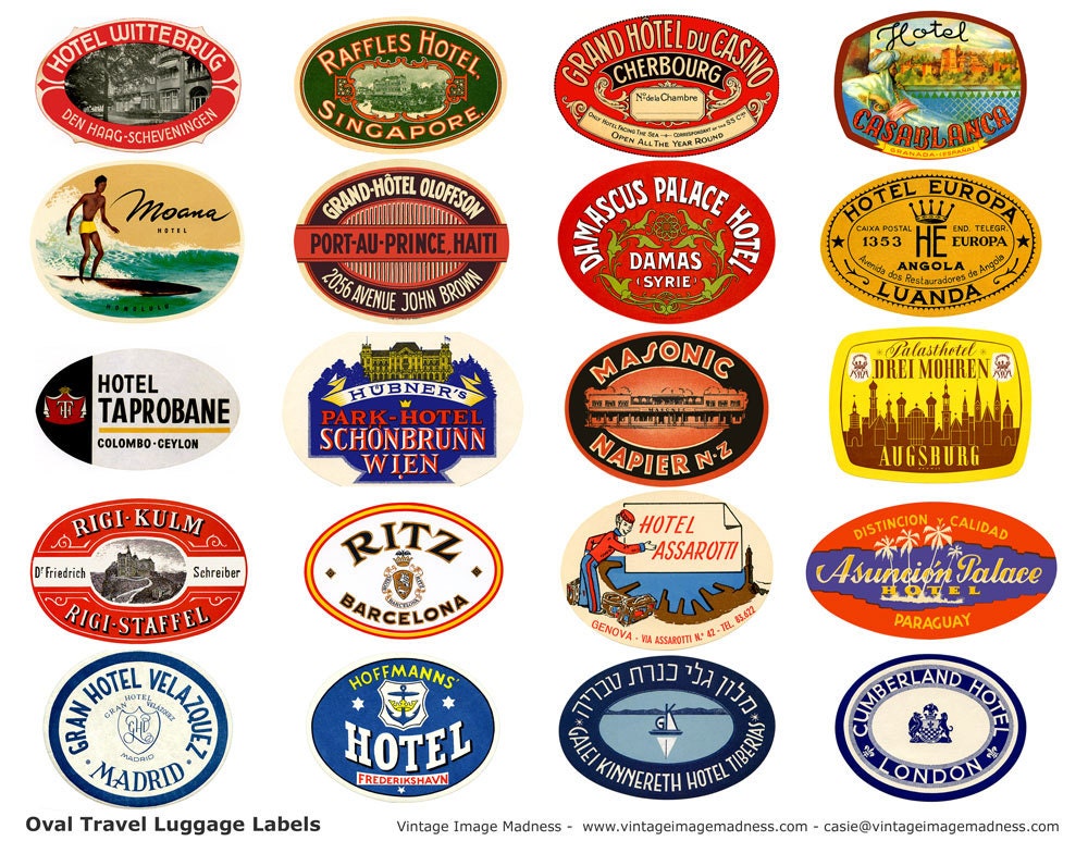 Vintage Travel Decals 53