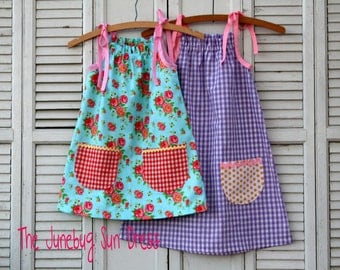 Instant Download The Junebug Sun Dress PDF Sewing Pattern DIY Tutorial Little Bird Lane Size 12 Mo to Size 7-8