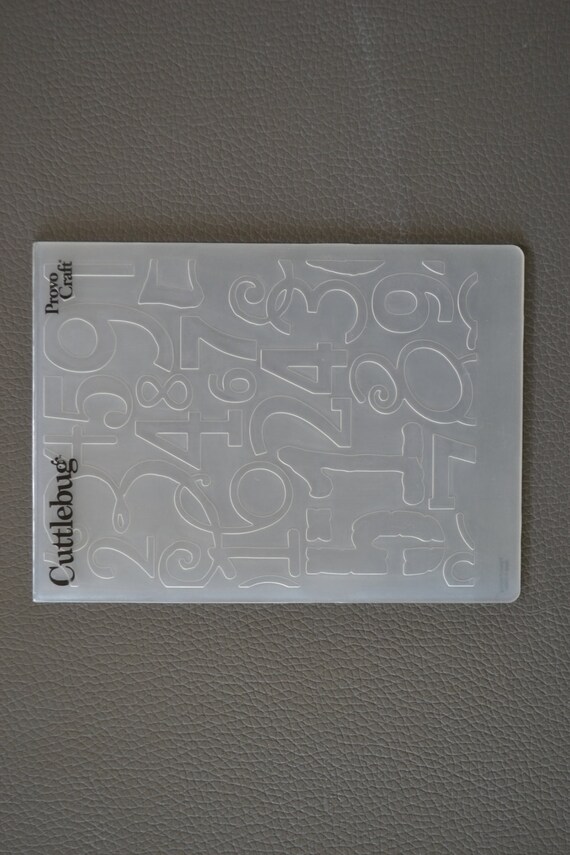 Number Collage Provo Craft Cuttlebug Embossing Folder