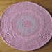 Shades of Pink Hand Crocheted Cotton Fabric Rag Rug