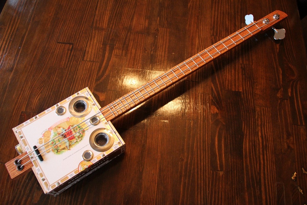 Cigar Box Bass Guitar 2 String