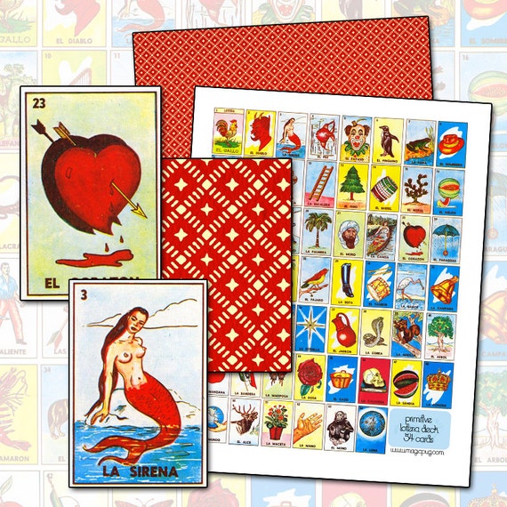 Vintage Mexican Loteria Cards